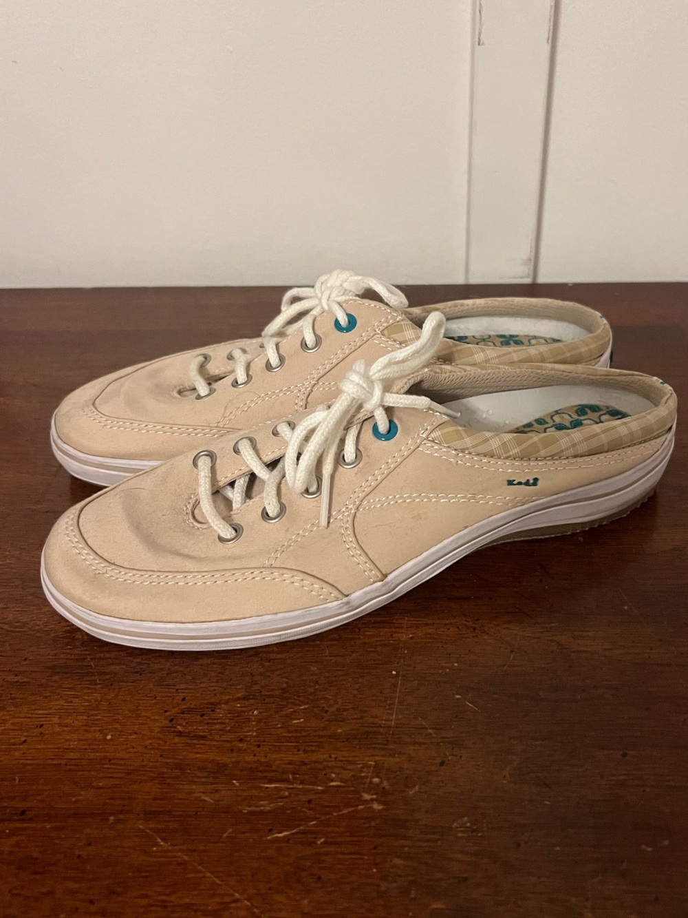 Keds Beige Canvas Mule Sneakers size 6